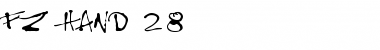 Download FZ HAND 28 Font Download FZ HAND 28 Font