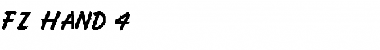 Download FZ HAND 4 Font Download FZ HAND 4 Font