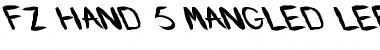 Download FZ HAND 5 MANGLED LEFTY Font Download FZ HAND 5 MANGLED LEFTY Font