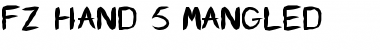 Download FZ HAND 5 MANGLED Font Download FZ HAND 5 MANGLED Font