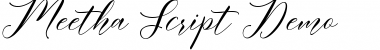 Download Meetha Script Demo Font Download Meetha Script Demo Font