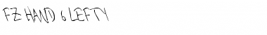 Download FZ HAND 6 LEFTY Font Download FZ HAND 6 LEFTY Font