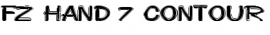 Download FZ HAND 7 CONTOUR EX Font Download FZ HAND 7 CONTOUR EX Font