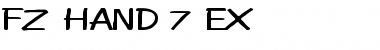 Download FZ HAND 7 EX Font Download FZ HAND 7 EX Font