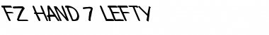 Download FZ HAND 7 LEFTY Font Download FZ HAND 7 LEFTY Font