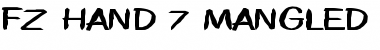 Download FZ HAND 7 MANGLED EX Font Download FZ HAND 7 MANGLED EX Font