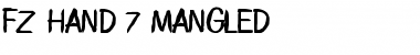 Download FZ HAND 7 MANGLED Font Download FZ HAND 7 MANGLED Font