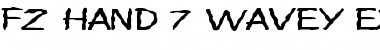 Download FZ HAND 7 WAVEY EX Font Download FZ HAND 7 WAVEY EX Font