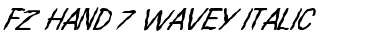 Download FZ HAND 7 WAVEY ITALIC Font Download FZ HAND 7 WAVEY ITALIC Font