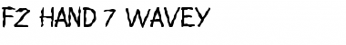 Download FZ HAND 7 WAVEY Font Download FZ HAND 7 WAVEY Font