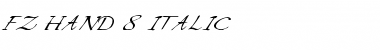 Download FZ HAND 8 ITALIC Font Download FZ HAND 8 ITALIC Font