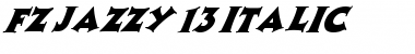 Download FZ JAZZY 13 ITALIC Font Download FZ JAZZY 13 ITALIC Font