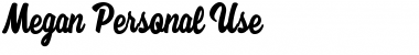 Download Megan Personal Use Font Download Megan Personal Use Font