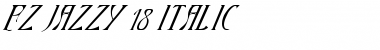 Download FZ JAZZY 18 ITALIC Font Download FZ JAZZY 18 ITALIC Font