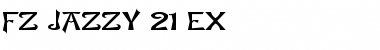 Download FZ JAZZY 21 EX Font Download FZ JAZZY 21 EX Font