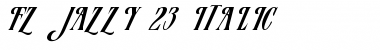 Download FZ JAZZY 23 ITALIC Font Download FZ JAZZY 23 ITALIC Font
