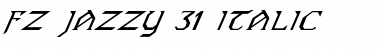 Download FZ JAZZY 31 ITALIC Font Download FZ JAZZY 31 ITALIC Font