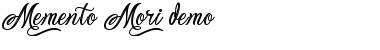 Download Memento Mori Demo Font Download Memento Mori Demo Font