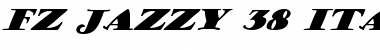 Download FZ JAZZY 38 ITALIC Font Download FZ JAZZY 38 ITALIC Font