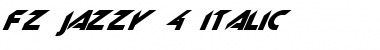 Download FZ JAZZY 4 ITALIC Font Download FZ JAZZY 4 ITALIC Font