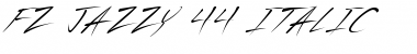 Download FZ JAZZY 44 ITALIC Font Download FZ JAZZY 44 ITALIC Font