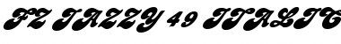 Download FZ JAZZY 49 ITALIC Font Download FZ JAZZY 49 ITALIC Font