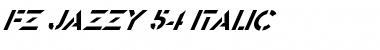 Download FZ JAZZY 54 ITALIC Font Download FZ JAZZY 54 ITALIC Font