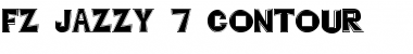 Download FZ JAZZY 7 CONTOUR Font Download FZ JAZZY 7 CONTOUR Font