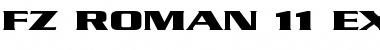 Download FZ ROMAN 11 EX Font Download FZ ROMAN 11 EX Font