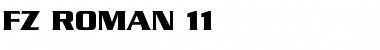 Download FZ ROMAN 11 Font Download FZ ROMAN 11 Font