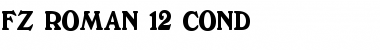 Download FZ ROMAN 12 COND Font Download FZ ROMAN 12 COND Font