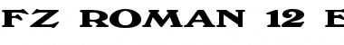 Download FZ ROMAN 12 EX Font Download FZ ROMAN 12 EX Font