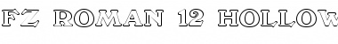 Download FZ ROMAN 12 HOLLOW Font Download FZ ROMAN 12 HOLLOW Font