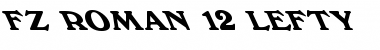 Download FZ ROMAN 12 LEFTY Font Download FZ ROMAN 12 LEFTY Font