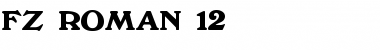 Download FZ ROMAN 12 Font Download FZ ROMAN 12 Font
