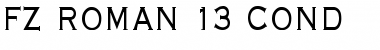 Download FZ ROMAN 13 COND Font Download FZ ROMAN 13 COND Font