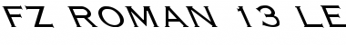 Download FZ ROMAN 13 LEFTY Font Download FZ ROMAN 13 LEFTY Font
