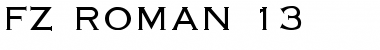 Download FZ ROMAN 13 Font Download FZ ROMAN 13 Font