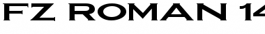 Download FZ ROMAN 14 EX Font Download FZ ROMAN 14 EX Font