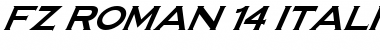 Download FZ ROMAN 14 ITALIC Font Download FZ ROMAN 14 ITALIC Font