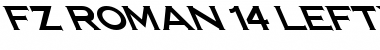 Download FZ ROMAN 14 LEFTY Font Download FZ ROMAN 14 LEFTY Font