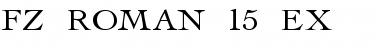 Download FZ ROMAN 15 EX Font Download FZ ROMAN 15 EX Font
