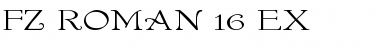 Download FZ ROMAN 16 EX Font Download FZ ROMAN 16 EX Font