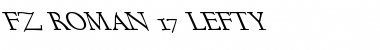 Download FZ ROMAN 17 LEFTY Font Download FZ ROMAN 17 LEFTY Font