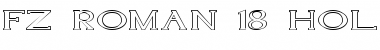 Download FZ ROMAN 18 HOLLOW EX Font Download FZ ROMAN 18 HOLLOW EX Font