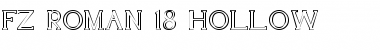 Download FZ ROMAN 18 HOLLOW Font Download FZ ROMAN 18 HOLLOW Font