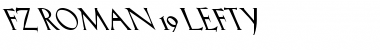 Download FZ ROMAN 19 LEFTY Font Download FZ ROMAN 19 LEFTY Font
