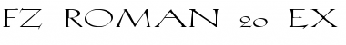 Download FZ ROMAN 20 EX Font Download FZ ROMAN 20 EX Font