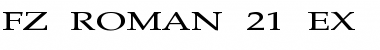 Download FZ ROMAN 21 EX Font Download FZ ROMAN 21 EX Font