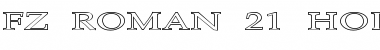 Download FZ ROMAN 21 HOLLOW EX Font Download FZ ROMAN 21 HOLLOW EX Font